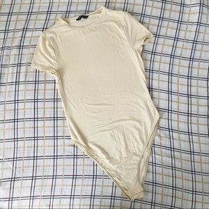 SHEIN cream bodysuit large